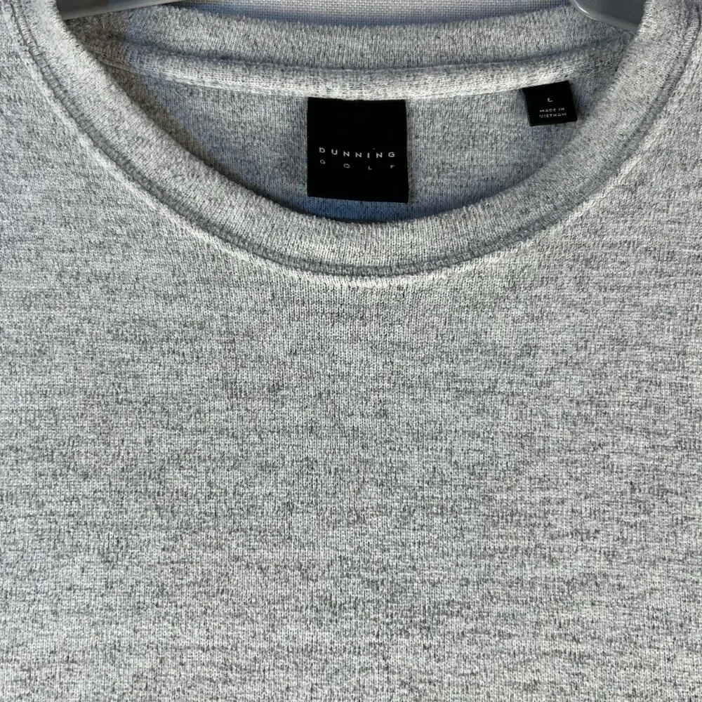 Dunning Golf‎ Sweater Mens Large Gray Crew Neck Pullover Comfy Soft Dress Active